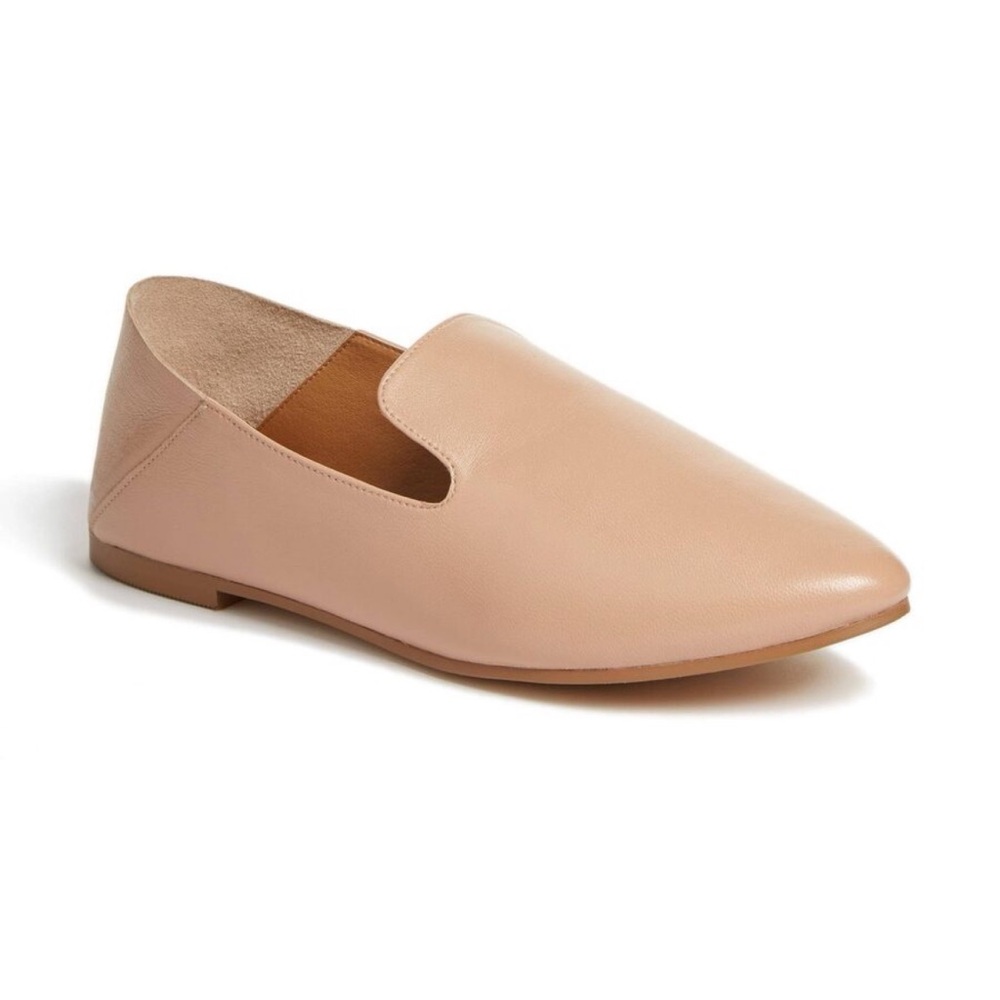 Halogen Collapsable Leather Loafers Size 8 1/2 New
